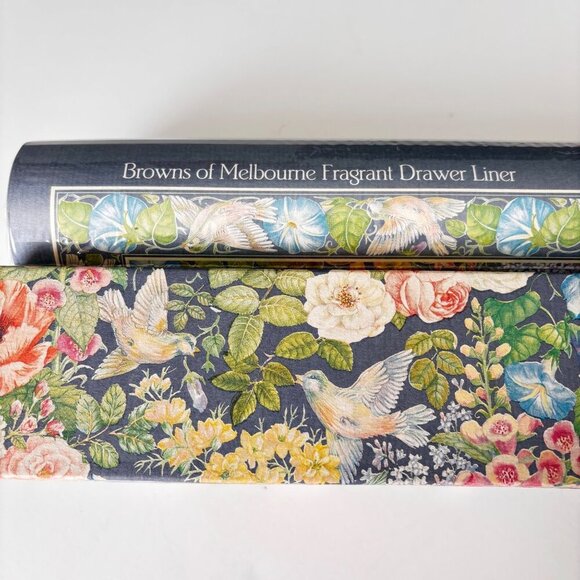 Browns Millefleurs Floral Scented Drawer Liners 6 Sheets Vtg New Botantical - Picture 3 of 5
